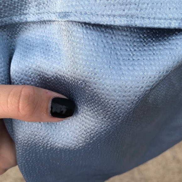 Blue silk top - Picture 3 of 5